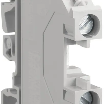 Borne de passage Hager 10mm², L, 1000V/57A, à vis ouvert sur le côté 