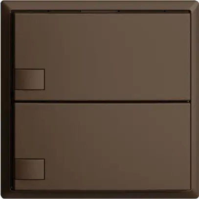 Pulsante INC KNX 2×EDIZIOdue coffee RGB senza LED 