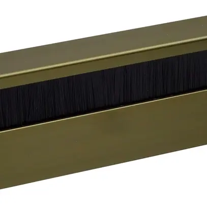 Plinthe ELBRO 2400×60×20mm brun doré brosse noire 