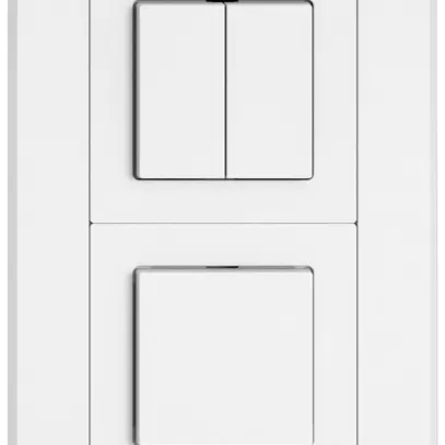 UP-Kombination EDIZIO.liv SNAPFIX® 2×1 156×96mm Sch 1/3+3/1L+Sch 3/1L weiss 