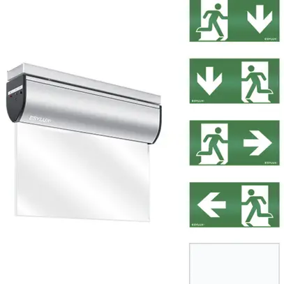 Lampada di emergenza ESYLUX SLD EL LED IR 230V 3W IP40 3h all fissag.al soffitto 
