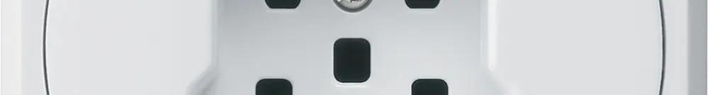 Presa INC robusto tipo 25 bianco senza copercchio per combinazione 