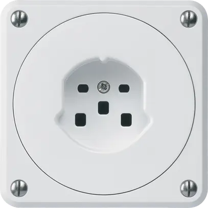 Presa INC robusto tipo 25 bianco senza copercchio per combinazione 