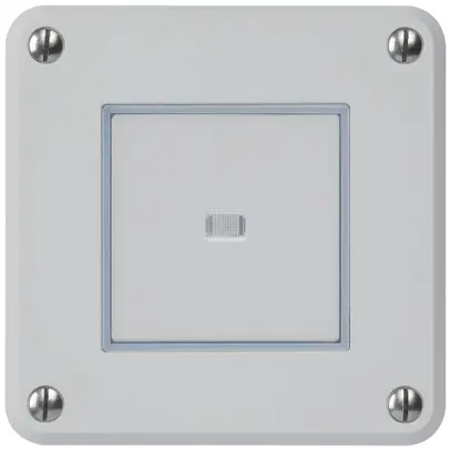 UP-Druckschalter robusto IP55 Schema 3 beleuchtet grau 