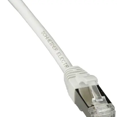Câble patch RJ45 Schneider Electric, cat.6A S/FTP, AWG28, LSZH, blanc, 2m 