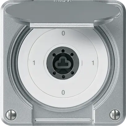 Interrupteur à clé ENC robusto IP55 avec clapet sans cylindre S0/1P al p.combi 