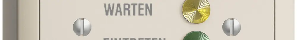 AP-Türstation für Rufleuchte deutsch, EDIZIOdue crema 