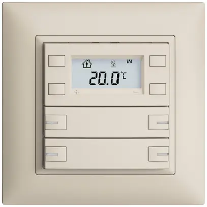 Pulsante RTH INC KNX 4×EDIZIOdue FMI crema, con LED RGB 