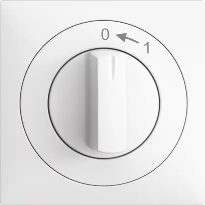 Contatto rotativo INC 0<-1/2P EDIZIOdue bianco con manopola 