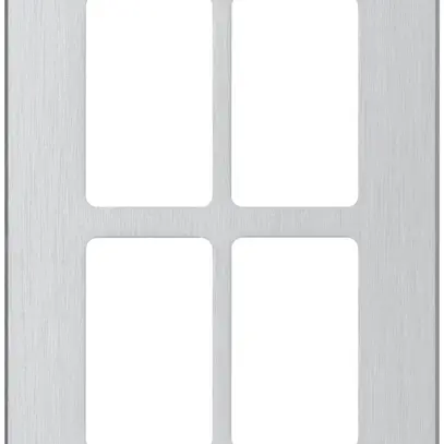 Montageplatte Hager FLF 3/5 2×2 Aluminium eloxiert 