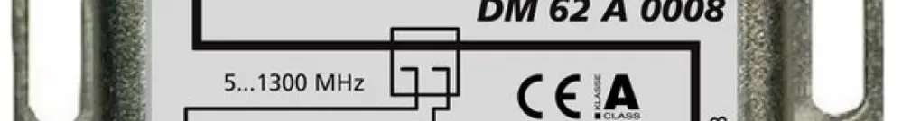 Deviatore F WISI DM62A 0008 2 volte 8dB 5…1300MHz 