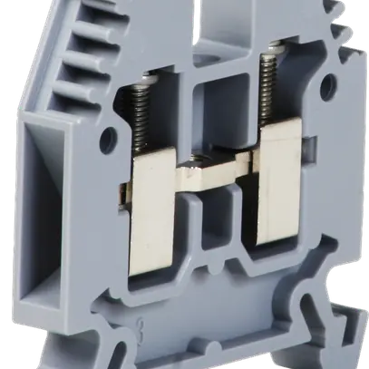 Morsetto di passaggio componibile Woertz 2.5…6mm² 41A 1000V vite 2×1 DIN 35mm gr 