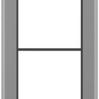 Abdeckrahmen SIDUS 4×1/1×4 grau 