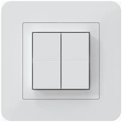 Pulsante senza fili Friends of Hue KTR, 4×, 94×94mm, adesivo, bianco 