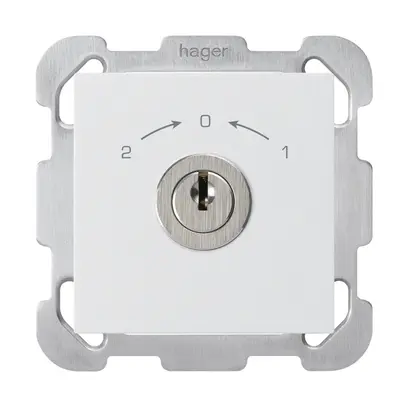 Contatto rotativo INC 1>0<2 bianco KAL con serratura Kaba 8 