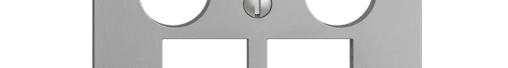Kit de recouvrement Edue F, p.prise multimédia EASYNET, p.2×RJ45 S-One, silver 
