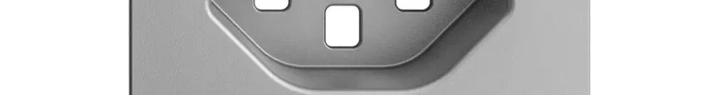 Plaque frontale EDIZIOdue 23 silver 