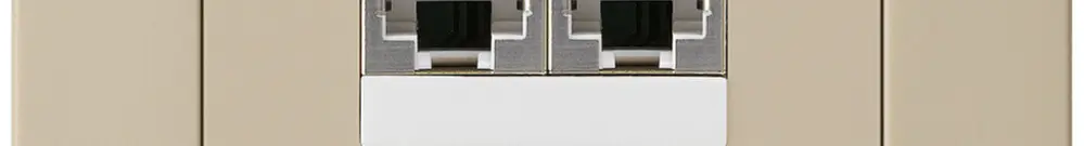 Scatola INC kallysto.pro 2×RJ45s beige parallelo 