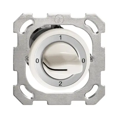 Interruttore rotativo INC FH 2/1P bianco con manopola 