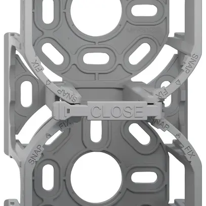 Staffa di fissaggio AP Feller SNAPFIX® per 2 apparecchi 140×74×54mm 