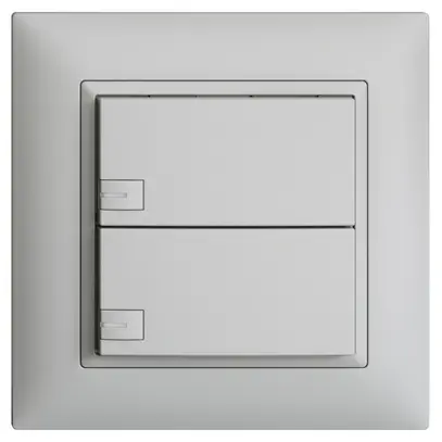 Poussoir KNX RGB ENC EDUE FMI, 250mW, a.LED RGB, 2×poussoir, comm.1×touche, grc 