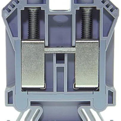Morsetto di passaggio componibile WZ 25…50mm² 125A 1000V vite 2×1 DIN 35mm gr 