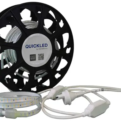 Fascia luminosa LED QUICKLED 180 IP65 240V 12W-1500lm/m 4000K 10m bobina 1-lato 