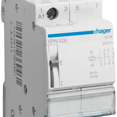 Télérupteur Hager 2UM 24VAC 12VDC 2 ouvreur 2 fermeur 0 inverseur 