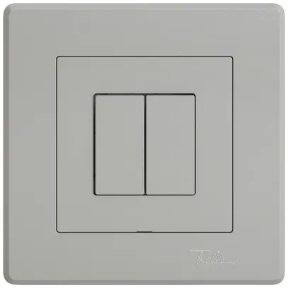 Interruttore a pulsante INC EDIZIO.liv Wiser SNAPFIX® 2 canali 2 tasti grc 