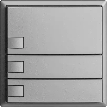 Pulsante KNX RGB EDUE, 250mW, s.LED, 3×pulsante, com.1×tasto, si 