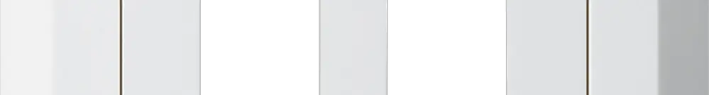 Kit frontale INC HMS kallysto.line per 2 moduli bianco 