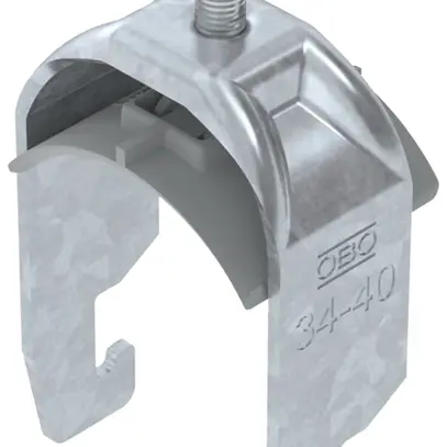 Schnellverleger BET 2056 U-Fuss Kunststoff 34…40mm 1×Kabel Stahl tfZn 