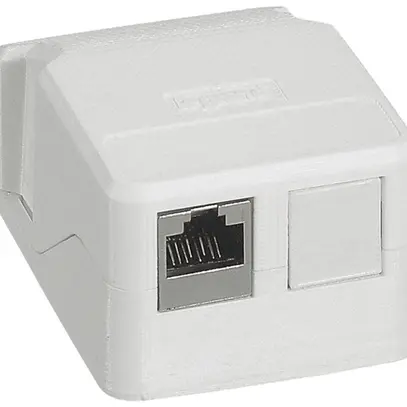 Boîtier AP Legrand 1 ou 2 connexions Keystone blanc 