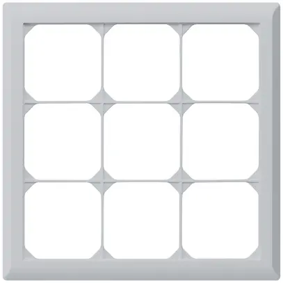 Telaio di copertura INC kallysto.line 3×3 grigio chiaro 212×212mm 