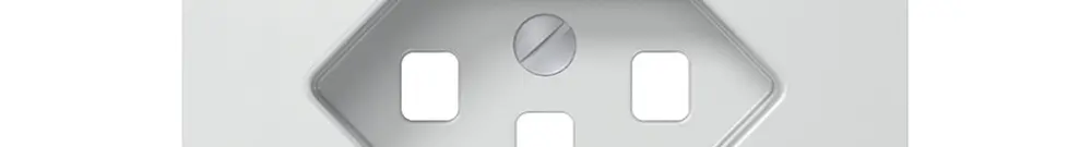 Kit frontal SIDUS Z/E pour prise FI T23 blanc brillant 