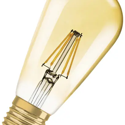 Lampada LED LEDVANCE Vintage Edison E27 6.5W 725lm 2400K REG Ø64×143mm chiaro or 