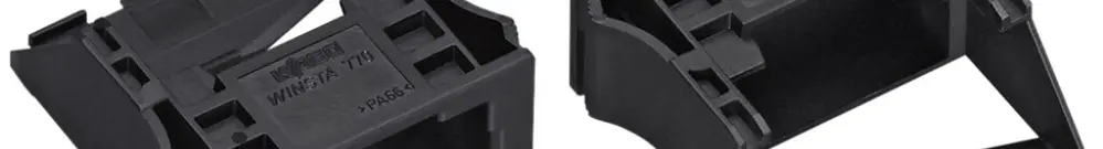 Snap-In-Rahmen WAGO 3L für Buchsen und Stecker 35.5×17.5×38.7mm PA 66 schwarz 