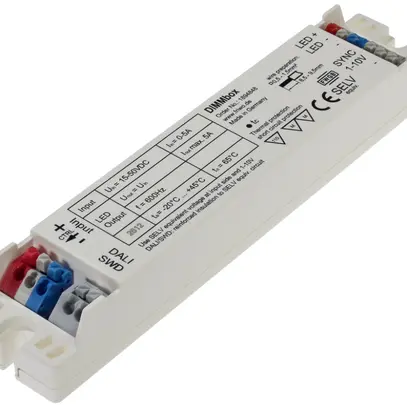 Scatola variatore Novitronic LT20, 24V 5A, DALI, 1…10V, pushdimm, 30×21×153mm 