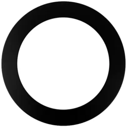 Bague de recouvrement LEDVANCE UNIVERSAL Ø228×22mm acier noir 