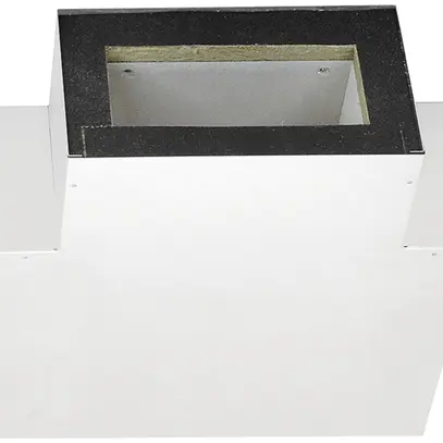 Raccord T tehalit FWK 90 E60/E30 100×260mm, blanc traffic 