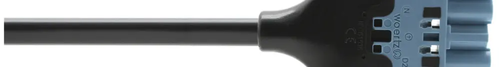 Cavo di raccordo Woertz, DALI, spina 5L C2, 3m, senza alogeni, fine libero, Cca 