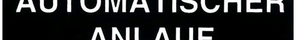 Pannello autocollante (Automatischer Anlauf) 60×20mm 