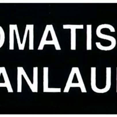 Pannello autocollante (Automatischer Anlauf) 60×20mm 