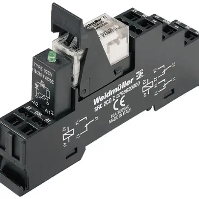 Relè WM RCLKITZ 2CO 8A AgNi 207…276VAC LED raccordo a molla 