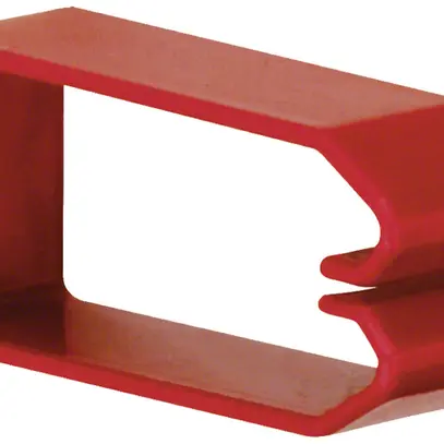 Clip de retenue Hager 75×37mm pour canal de câblage HNG rouge 