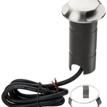 Lampada di terreno LED INS SG Luna Deco 2 IP67 4W 16lm 3000K Ø60×90mm nero 