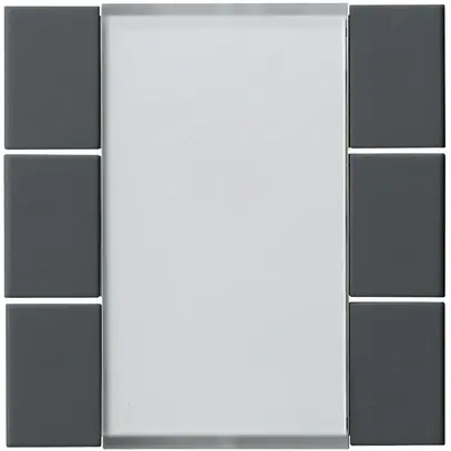 Kit frontal Hager kallysto 6×KNX anthracite 