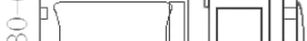 Coffret d'appareil Hensel FP 0140 gris vide a.porte transpa.ouvert 270×180×186mm 