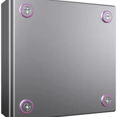 Petit boîtier Rittal KX Jonction, IP66, 200×200×80mm, acier fin V2A 
