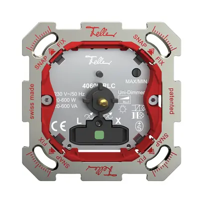 UP-Dimmer Feller SNAPFIX® bel.gn Universal 20…600W/20…600VA 